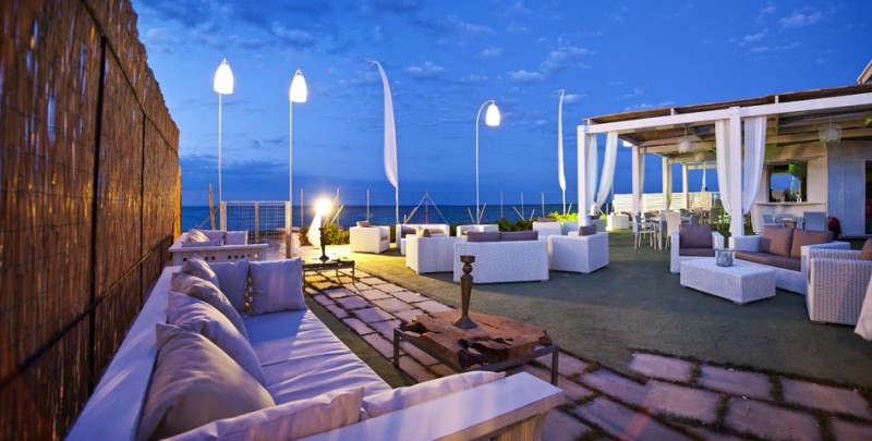 lounge bar on the beach