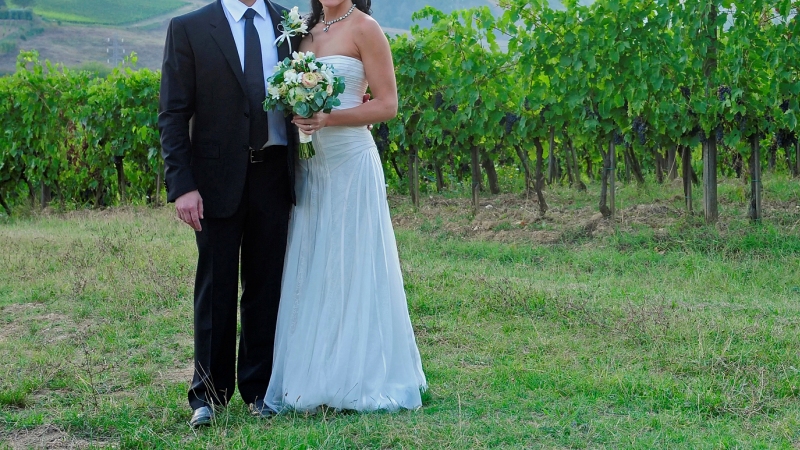 Vineyard wedding in italy