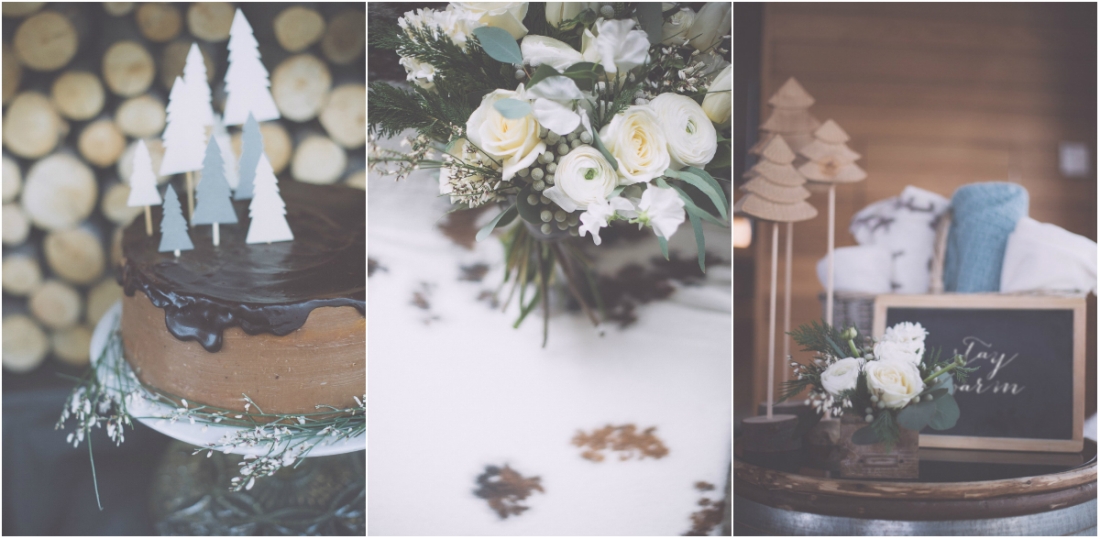 winter wedding details